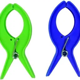 4-inch Saree Pre Pleating Clip 2 Nos |Saree Pegs for Draping|2 inch Wide Opening Plastic Cloth Clips-image-5