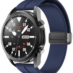 BLACK LOVIES 22MM Soft Silicon Smart Watch Strap with Magnetic Buckle for NOICEFIT ICON 2 / EVOLVE 3 / CALIBER 2 BUZZ / BOATT WAVE CALL / WAVE LITE / PRIMIA TALK / ULTIMA CALL MAX / LUNAR FIT / BOLT ROVER PRO / COSMIC R / STRIKER PRO / FIRBOLTT TALK PRO / INVINCIBLE PLUS / PHOENIX PRO / COBRA / APOLLO 2 / HUNTER / SUPERNOVA Smart Watch Strap image 4