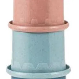 sotnof Stacking Blocks Building Toys for Babies Cup Early Educational PP Baby Bath Toys image 1