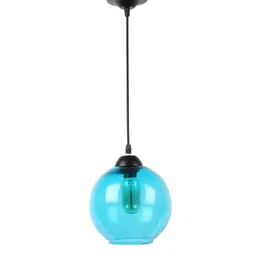 Blue Glass Single Hanging Light By Foziq image 4