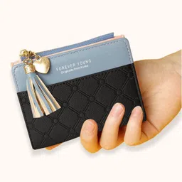 syga Women Black Artificial Leather Wallet - Mini image 2