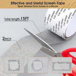 keshavam Heavy Duty Window Screen Repair Tape,Screen Repair Kit Tape for Door and Window Support Tape image 2