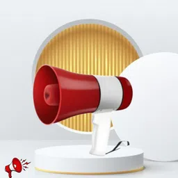 roar Handheld Megaphone with Siren, Microphone & Rechargeable for Outdoor EventsA493 Megaphone Portable Megaphone Siren Loudspeaker Function &Long Battery BackupF493 Outdoor PA System image 1