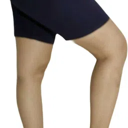 pinkshell Solid Women Black Cycling Shorts image 4