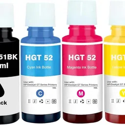 HRK AAA GT51 GT52 Refill Ink Compatible for HP Deskjet 5810,5811,5820,5821,5822 Printer Black + Tri Color Combo Pack Ink Cartridge-picture-15
