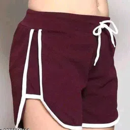 powermerc Pack of 2 Color Block Women Multicolor Casual Shorts image 2