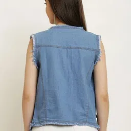 srr store Women Colorblock Double Breasted Casual Blazer image 2