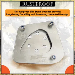 oberoi's traders Apache RR 310 Stainless Steel Bike Side Stand Extender | Stand Pad Crash Guard Side Stand image 4