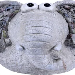 sharpex Elephant shape Garden Animal Statue / Lawn Yard Art Sculpture Decorations, Indoor / Outdoor Art Lawn Ornaments Garden Gnome Sculpture for Patio, Yard or Lawn (Stone) Garden Gnome image 3