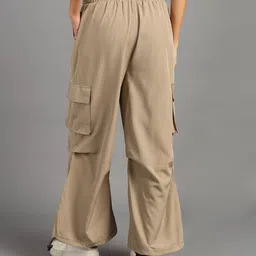 hrx by hrithik roshan Women Solid Beige Track Pants image 4