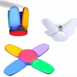 immutable LATEST Mini Fan 4-Blade and LED Bulb With RGB Light in Good Qulity ODG8 LED Front Light image 2