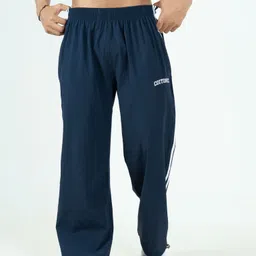coitonic Men Solid Dark Blue Track Pants image 4