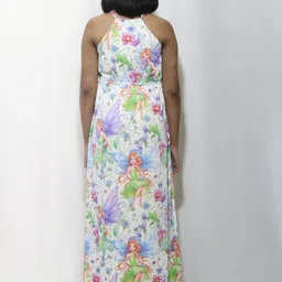 eastbay Women Fit and Flare Multicolor Maxi/Full Length Dress image 4