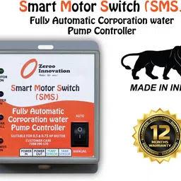 Zeroo Muncipal Corporation Water (Tap Water) Automatic Motor Run/On Controller Wired Sensor Security System image 2