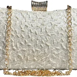 hunar Party White Clutch-picture-11