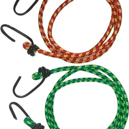 vahissh Elastic Nylon and Polyester Bungee Cord Cables, Luggage Tying Rope with Hooks Multicolor-picture-23