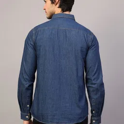 keshav srushti Men Regular Fit Solid Spread Collar Casual Shirt image 2