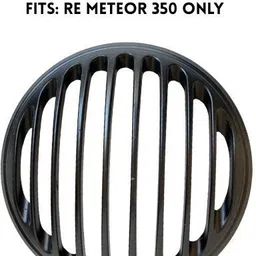 eaz Black Metal Headlight Grill for RE Meteor 350 (Set of 1, Durable Mild Steel) Bike Headlight Grill-picture-11