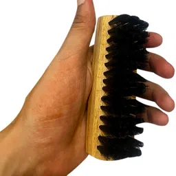 JEEBU Leather Shoe Shine Brush Durable Soft Nylon Bristles, Unique Concave Design Brush-picture-16