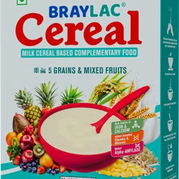 braylac 5 Grains & Mixed Fruit Bag in Box | 300 gm for 18 to 24 months baby Cereal-picture-34