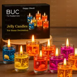 Jelly Gel Candles For Diwali Fragrance Candle Eco Friendly Gel Wax Candle Candle-image-5