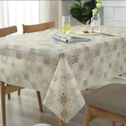 delhi pvc corp Vinyl 8 Seater Floral Table Cover image 1