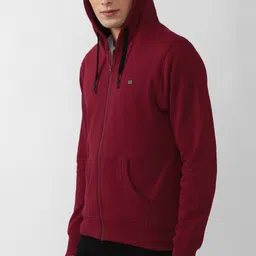 peter england Men Full Sleeve Solid Sweatshirt image 4