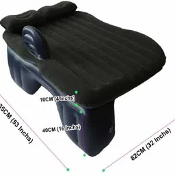 chrtech Multifunctional Inflatable Car Bed Mattress with Two Air Pillows Premium Finish & Waterproof Car Inflatable Bed image 5