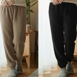Pack of 2 Womens Fleece Pyjama Combo Women Pyjama-image-83