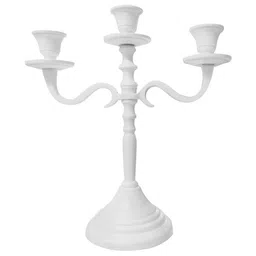 voidrop Three Arm Candelabra White Aluminium Candle Holder image 4