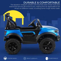 wishmaster 4x4 Kids Driving Electric 888 Car For 1-8 Year Remote + Mobile App Control Jeep Battery Operated Ride On image 3