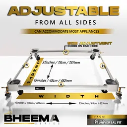 lsrp's universal fit Washing Machine, Refrigerator, Water Cooler, Air Cooler Material Iron image 3