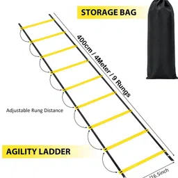 l'avenir SPORTS 4Meter / 9 Rungs Speed/Agility Ladder for Speed, Training, Stamina Building Speed Ladder-picture-13