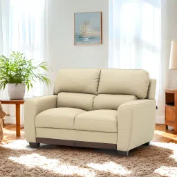 royaloak Muar Leatherette 2 Seater Sofa In Taupe Color image 1