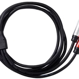 imaashi Metal Body Dual TS to USB Type C Cable, 6.35mm Mono Y-Splitter Double Angled TS Patch Cable image 1