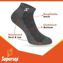supersox Men Solid Ankle Length image 3