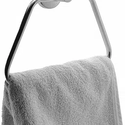 CTS-03 High Grade Stainless Steel Towel Ring for Bathroom/Wash Basin/Napkin-Towel Hanger/Bathroom Accessories (Chrome-Triangle) - Pack of 1 Pcs SILVER Towel Holder-image-58