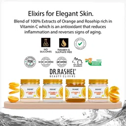 dr.rashel VITAMIN C PACK OF 4 (SCRUB, GEL, CREAM & FACEPACK) SKIN WHITENING FACIAL KIT 1520 ml image 5