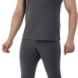 Selfcare Selfcare Men's Polycotton Thermal Sleeveless Round Neck Top & Pyjama Set|SW1022 Men Top - Pyjama Set Thermal image 4