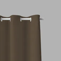 parda online Latte Brown Polyster Solid 5ft Blackout Eyelet Window/Door (1 Pc) image 2