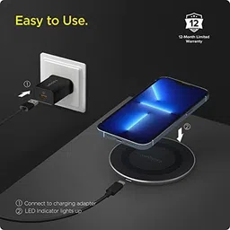 Spigen Essential PF2104 Wireless Charger with USB-C to C Type Cable Charging Pad image 3