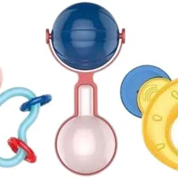 teniyu Baby Rattle Toy Set Soft Grip Handheld Rattles Teething Toy Teether-picture-48