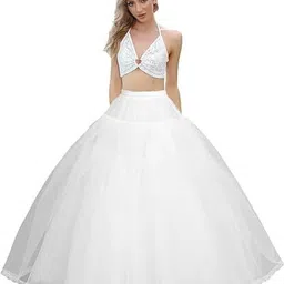 timelessessence Women Solid Flared White Skirt-picture-22