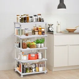 raxon world Fruits/Vegetables Kitchen Rack Heavy Duty 5 Layer Plastic Rack for Kitchen Storage Plastic-picture-33