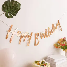 ignite Happy Birthday Cursive Banner, Shiny Letter Happy Birthday Theme Decorations Banner-picture-33