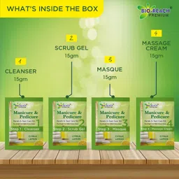 bio reach CITRUS LEMON MANICURE & PEDICURE HAND & FOOT CARE KIT | PACK OF 5 image 2