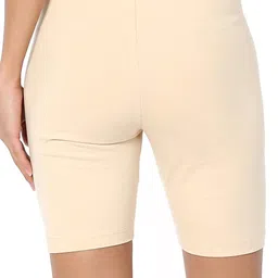 lili Pack of 2 Solid Women Black, Beige Running Shorts image 5