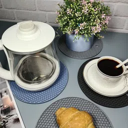 vibecraft Black Trivet – Heat Resistant Non-Slip Pot & Pan Stand Matt Trivet image 4