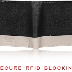 hornbull Men Casual Black Genuine Leather RFID Wallet image 5