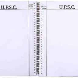 scruton UPSC A4 Notebook SPIRAL Mains Answer Writing Booklet, 70 GSM (Multicolor with transprent cover) 500 Pages-picture-10